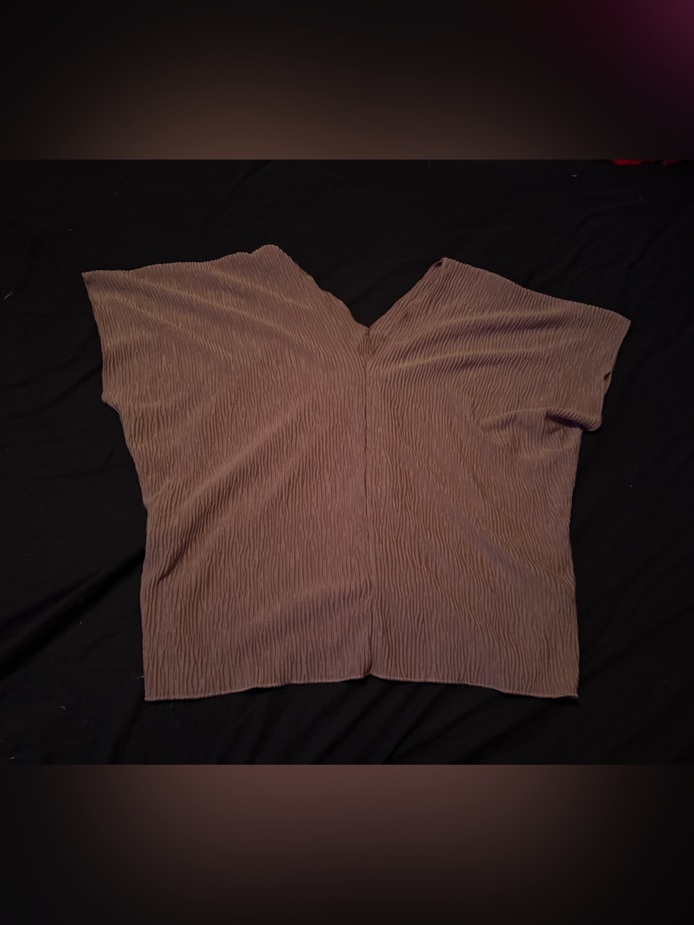 Women's Textured V-Neck Tank Top - Brown